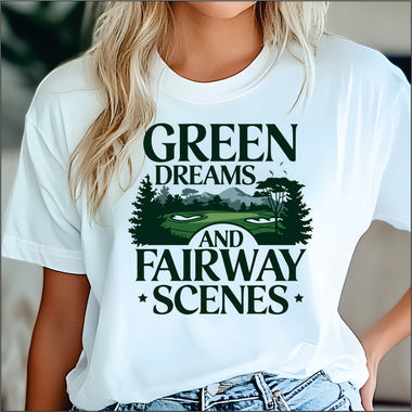 Green Dreams and Fairway Scenes DTF Transfer