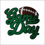 Green Game Day Chenille Patch