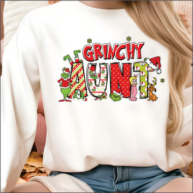 Grinchy Aunt DTF Transfer