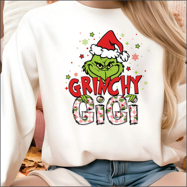 Grinchy Gigi Pink DTF Transfer