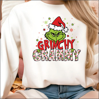 Grinchy Grammy Pink DTF Transfer