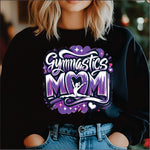 Gymnastics Mom Airbrush Purple DTF Transfer