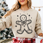 Line Drawing Gingerbread man