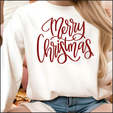 Hand Lettered Merry Christmas DTF Transfer