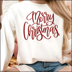 Hand Lettered Merry Christmas DTF Transfer