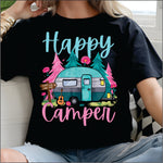 Happy Camper pastel DTF Transfer