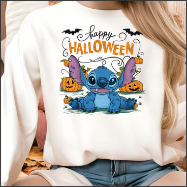 Happy Halloween Stitch DTF Transfer