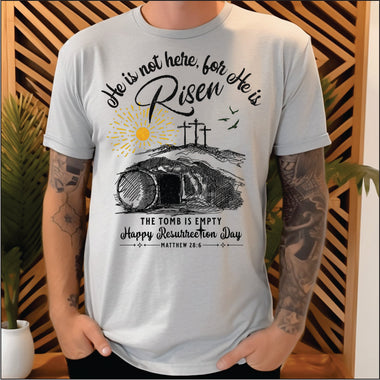 He is not Here for he has Risen DTF Transfer