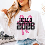 Hello 2026 Pink Bow