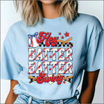 Hey Batter Batter Swing w Bats DTF Transfer