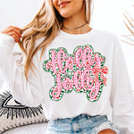 Holly Jolly Pink Plaid Pattern