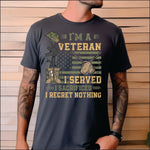 I'm a Veteran, I served, I sacrificed DTF Transfer