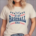 In My Baseball Era with Bats DTF Heat Press Transfer - 11" wide