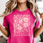 In The Waiting God is Working Beige DTF Transfer