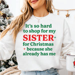 It's So Hard to Shop for My Sister