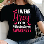 I Wear Grey for Glioblastoma DTF Transfer