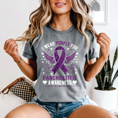 I Wear Purple for Pancreatitis Awareness