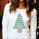 Jesus Savior Messiah Tree DTF Transfer