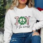 Joy to the World with Wreath and Lights  DTF Transfer