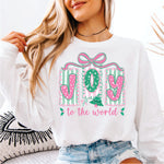Joy to the World Pink & Green