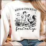Kids & Chickens are Best Free Range DTF Transfer