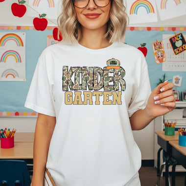 Camo Kindergarten - 5th Grade DTF Transfer