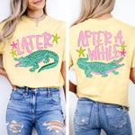 Later Gator After A While Crocodile Pink 2 part