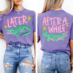 Later Gator After A While Crocodile Pink 2 part
