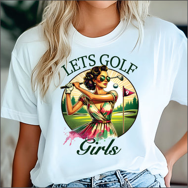 Lets Golf Girls DTF Transfer