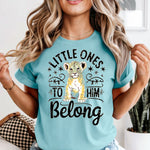Little Ones to Him Belong black DTF Transfer