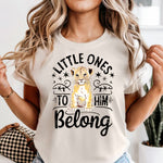 Little Ones to Him Belong black DTF Transfer