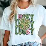 Lucky Repeat Shamrock DTF Transfer
