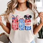 Magical Patriotic Dr. Pepper DTF Transfer