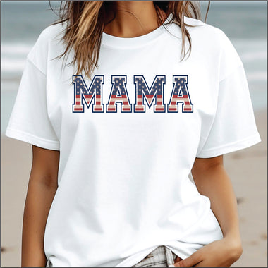 Mama American Flag DTF Transfer