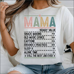 Mama Daily Values DTF Transfer