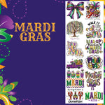 Mardi Gras 60" Gang Sheet DTF Transfer