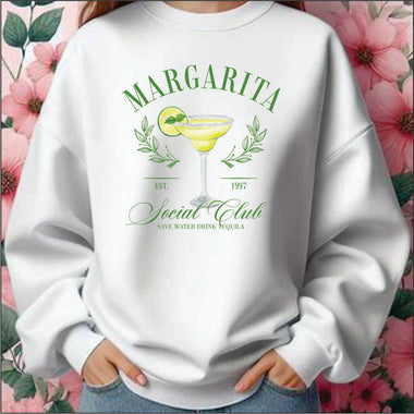 Margarita Social Club Save Water Drink Tequilla DTF Transfer