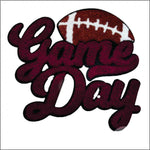 Maroon Game Day Chenille Patch