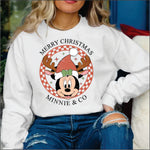 Merry Christmas Minnie and Co DTF Transfer