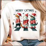 Merry Catmas Crossing Street DTF Transfer