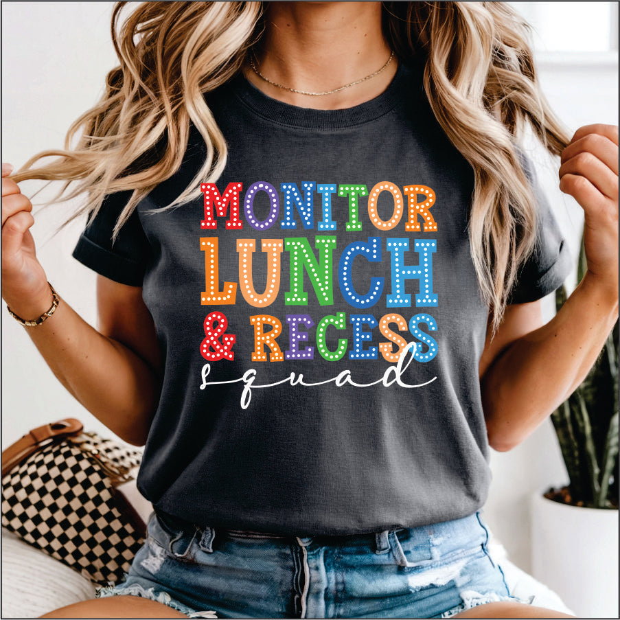 Lunchtime Monitor Monitor Lunch & Recess – Sweet Tee Transfers