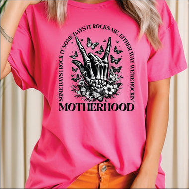 Motherhood Rocks Skeleton DTF Transfer