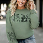 Mrs. Clause in the Streets - 2part black print