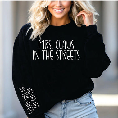 Mrs. Clause in the Streets - 2part white print