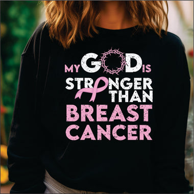 My God is Stronger than Cancer DTF Transfer