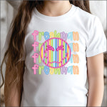 Neon Smiley Freshman DTF Transfer