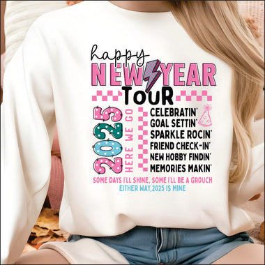 Happy New Year Tour DTF Transfer