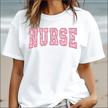 Nurse Floral DTF Transfer