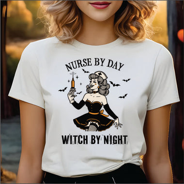 Nurse by Day Witch by Night DTF Transfer