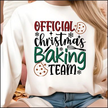 Official Christmas Baking Team DTF Transfer